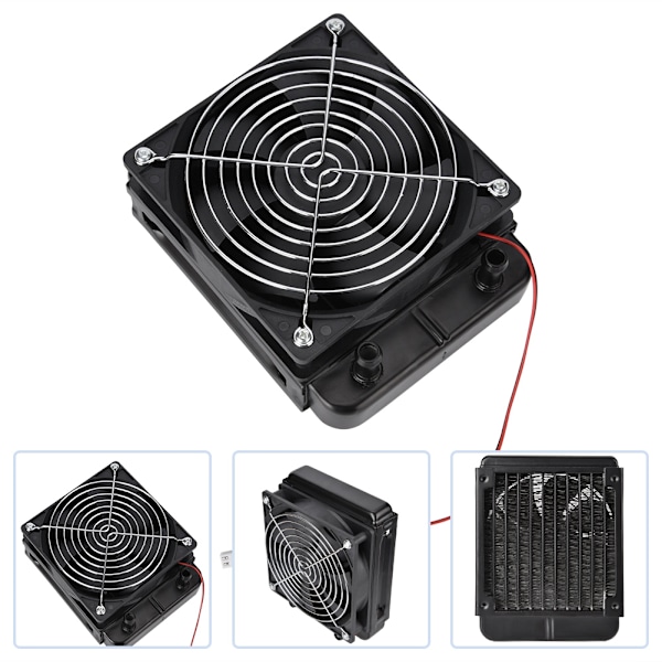 120mm Vandrække Køler Varmeveksler Vandkøling CPU Køler Med Ventilator 10 Rør