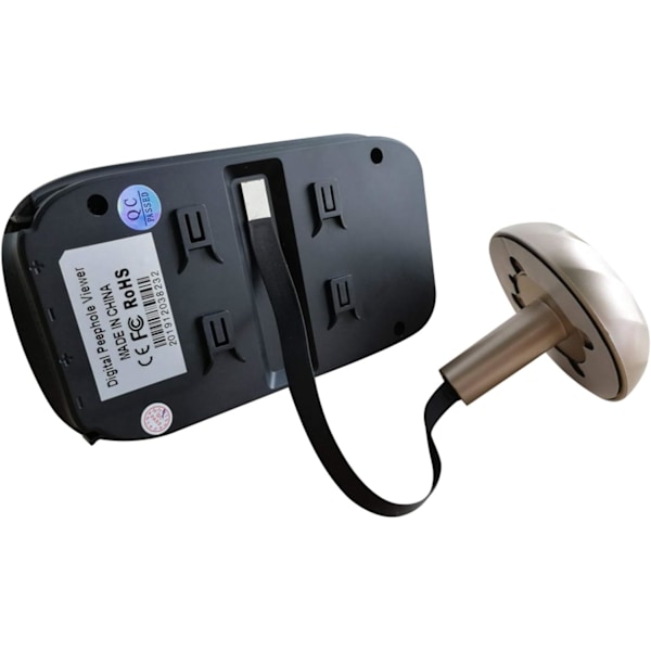 2,8 tommer LCD digital dørspion kighul dørkamera videodørklokke sæt digital dør overvågning med nattesyn/fotografering/indbygget hukommelse Gold