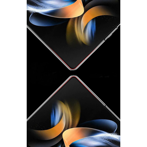 Ultra-tunt skal i härdat glas till Samsung Galaxy Z Fold 4 - skyddande fodral med fashionabelt galvaniserat PC-baksida