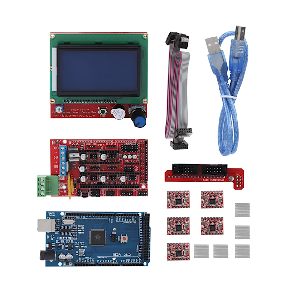 3D Printer Motherboard RAMPS 1.4 Shield/Circuit Board/Stepper Motor/LCD for Arduino RepR