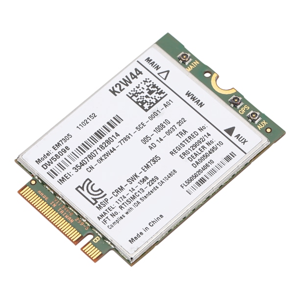 EM7305 4G-moduuli Langaton verkko M2 NGFF LTE WWAN -kortti 52Pin sopii Dell DW5809e Sierraan