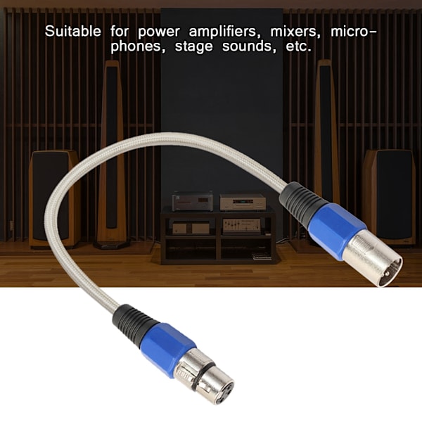 Høj kvalitet XLR han til hun mikrofon kabel lyd mikrofon kabel (0,3 m)