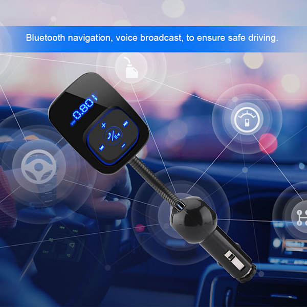 Bil Bluetooth FM-sender Bil Dobbel USB-sender MP3 CVC Bluetooth3.0 Stereo