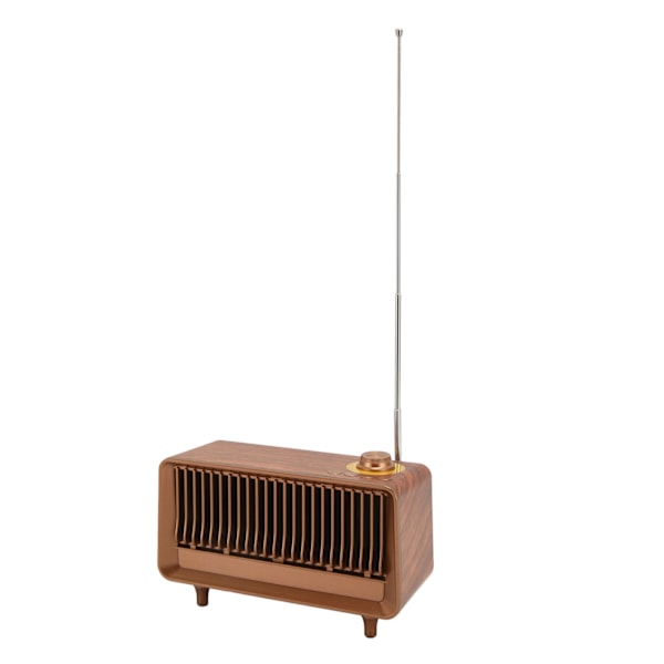 Retro Bluetooth-högtalare HiFi Stereo Uppladdningsbar Bärbar Stöd U-disk Minneskort Trådlös FM-radiohögtalare