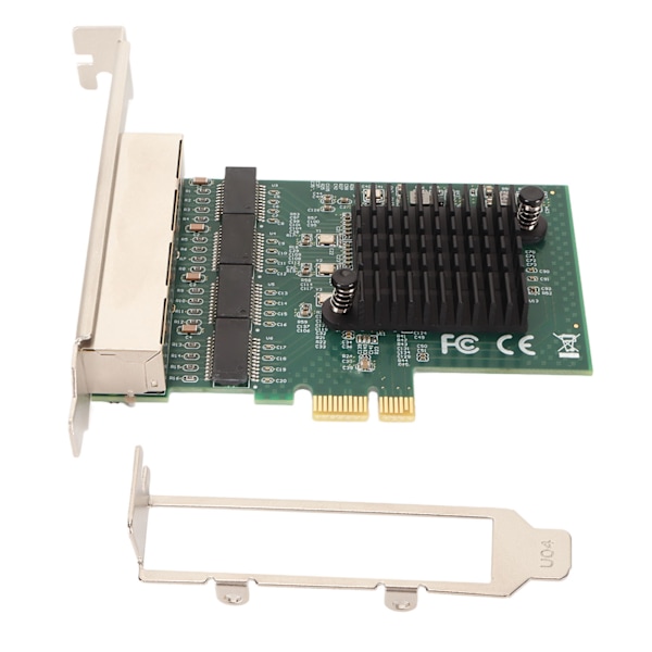 NA8111 T4 4 RJ45-portin Gigabit Ethernet PCIe X1 -verkkoadapteri RTL8111-siru, palvelimen verkkoadapteri Windowsiin