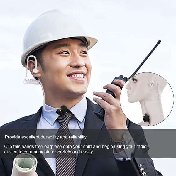 PTT Interphone Luftkanal Rörs Hörlurar Öronproppar för TK385 Radio Intercom