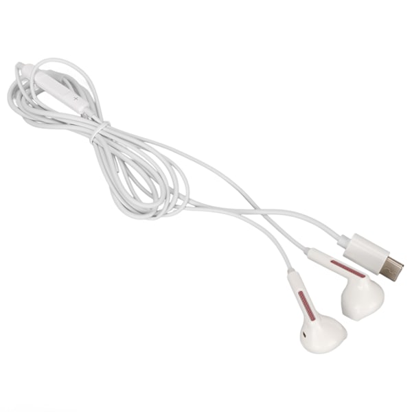 USB C -kuulokkeet Professioanl HiFi Stereo Noise Canceling Volume Control Type C -nappikuulokkeet Xiaomi-puhelimille Huawei Red