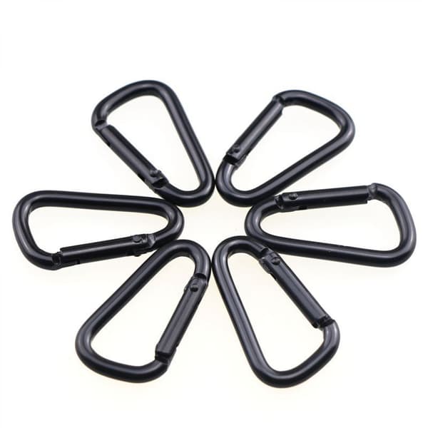 Karbinhake, 1,6\" Liten karbinhake nyckelring, Multi-use Aluminium D-ring Karabinerklämmor