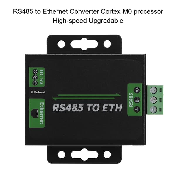 Waveshare RS485 Ethernet-konverter CorteX M0-prosessor Høy hastighet Oppgraderbar