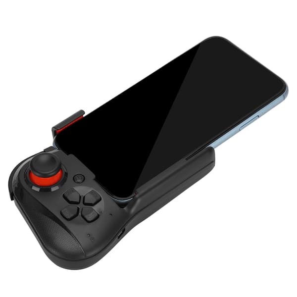 ABS Bærbar Enhånds Trådløs Bluetooth Spillkontroller Gamepad Joystick for Android/IOS Svart
