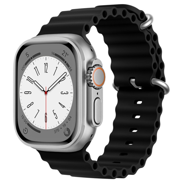 Apple Ocean Watch Band för applewatch8/7/se/ultra sport tvåfärgad silikon iwatch-rem (38/40/41mm)