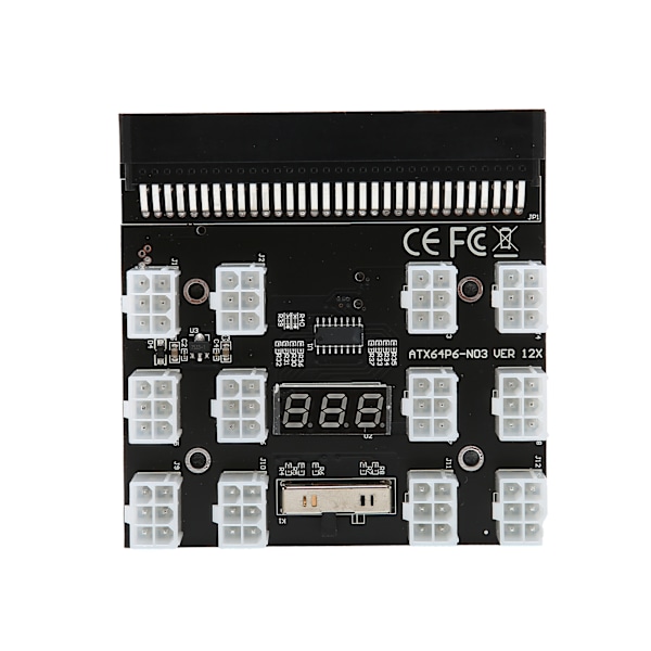 Strømbryteradapterkort PCB 12 ATX 2x3Pins Konverter 12V for HP PSU GPU Mining