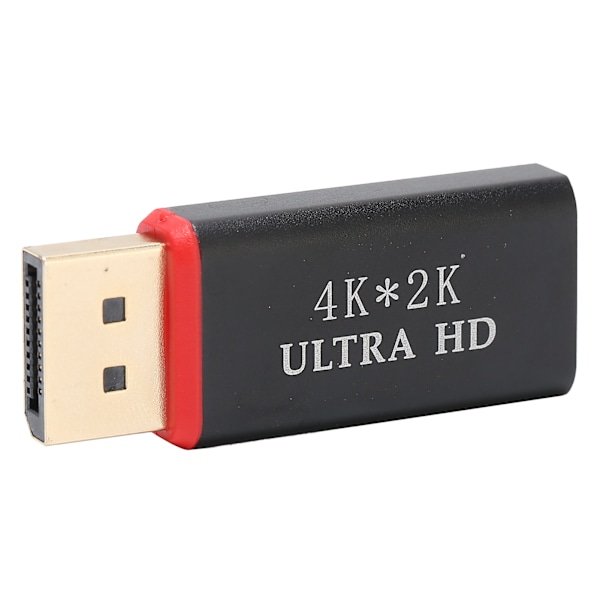 4K DP hann til HD multimedia interface 1.4V hunn adapter gullbelagt konverter svart