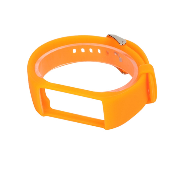 Myk silikon klokkestropp erstatningsarmbånd for POLAR Boneng smart armbånd (oransje)