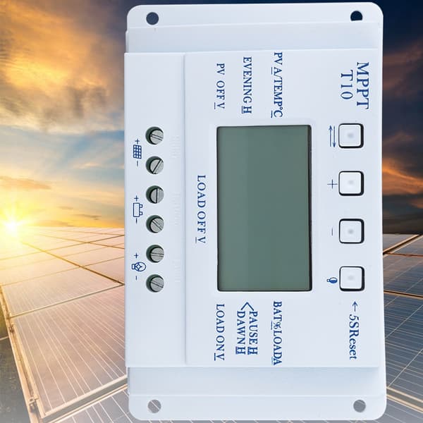 12V intelligent solcellelader MPPT solcellekontroll med LCD-skjerm (20A)