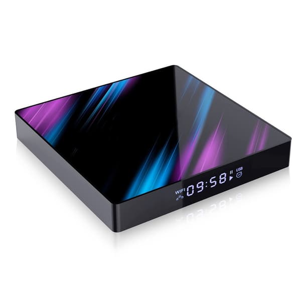 Internet Player TV BOX Dual WiFi BT Set Top Box Röstutrustning för Android 9.0 (4+64G )