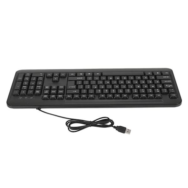 USB-kablet tastatur 104 taster Stille skriving Ergonomisk fullstørrelse Business datamaskintastatur for OS X PC for Windows 10 8 7