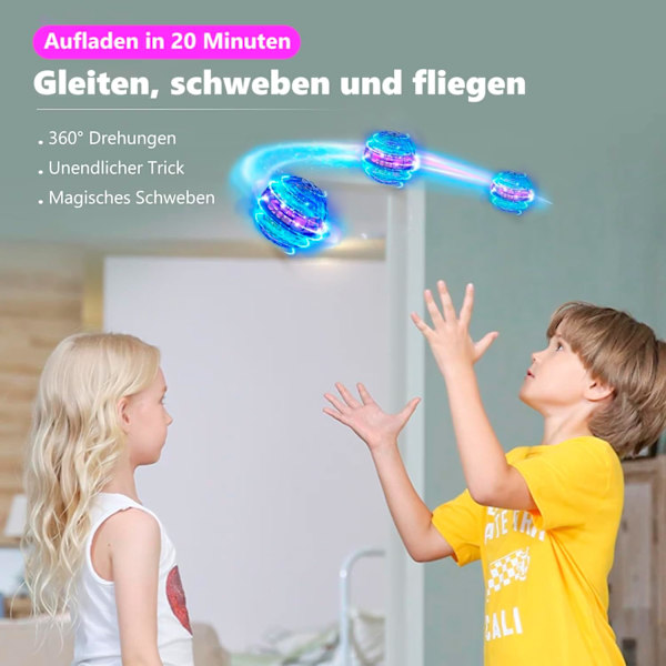 Flygende Orb Ball Leke Svingende Hover Boomerang Galaktisk Fidget Kule Magisk Håndstyrt Mini Drone Kosmisk Globe Spinner Trygg for Barn Utendørsleker