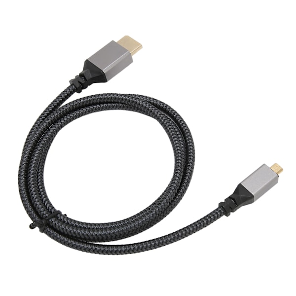 4K HD Multimedia Interface -kaapeli, uros-uros, 18 Gbps, suuri nopeus, 4K 60 Hz, HD-neuloksella varustettu mikro-HD Multimedia Interface -sovitinkaapel, 1 metri