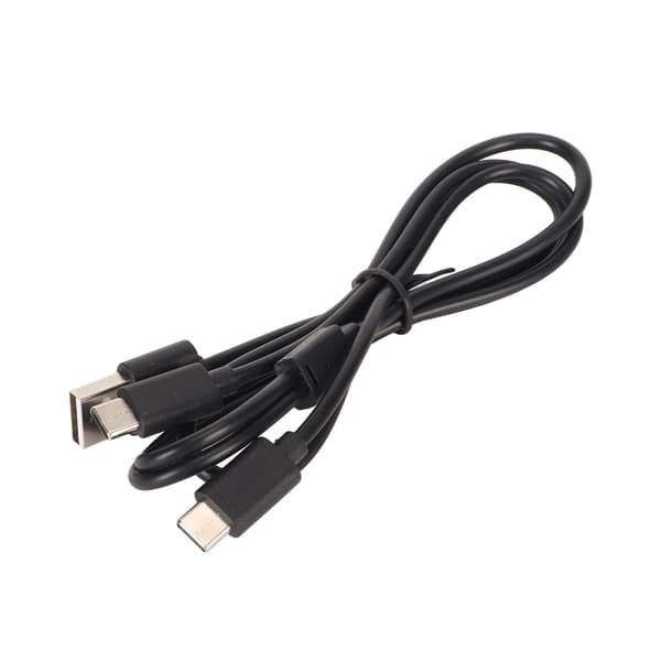 Dobbelt Hoved Opladerkabel Professionel Effektiv 2 i 1 USB C Opladerledning til PS VR2 til PS5 2,8 Fod