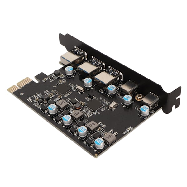 PCI Express-adapterkort USB3.1 Højhastighed 5 Gbps 5 porte Ekstern PCIe-netværksadapter til Windows til OS X