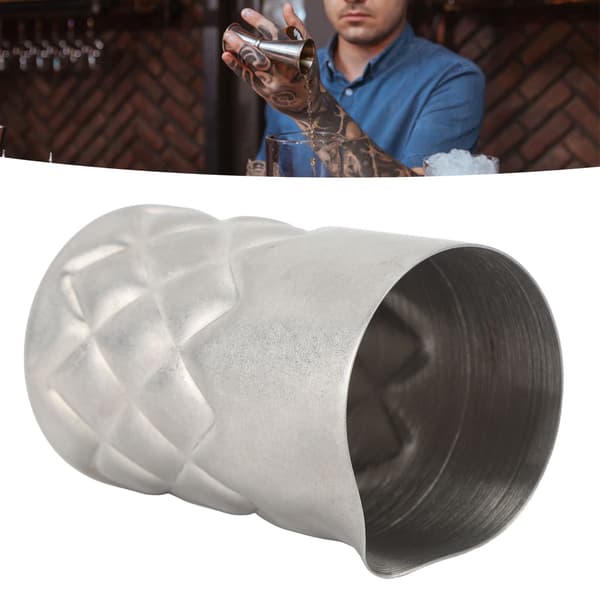 304 Rustfrit Rustfrit Stålblandebeholder 60 ml Cocktail Shaker med Skala til Bar Sølvnet
