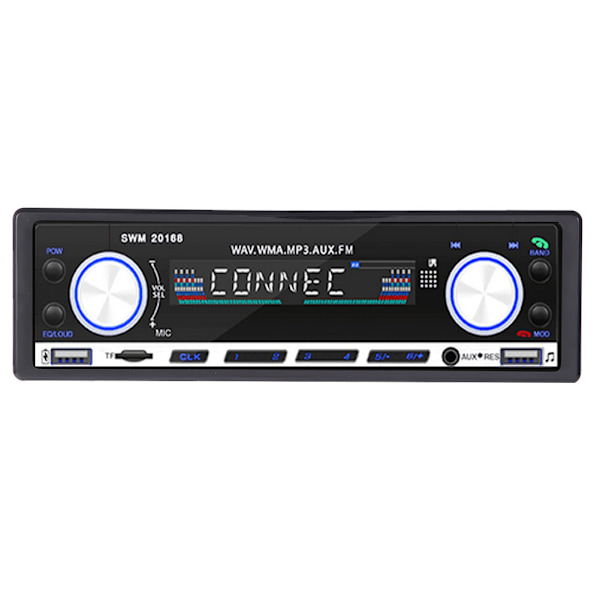 4 x 60W kaksois-USB-auton kojelaudan näköinen yksikara kaksois-USB-auton MP3 FM-radiosoitin