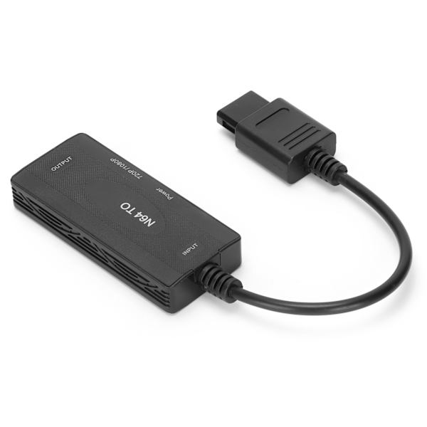 HighDefinition Konverter Video Audio til HighDefinition Multimedia Interface Adapter til Retro Spilkonsol (Sort)