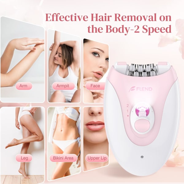 Epilator, Epilator for Women Facial Hair Removal Rechargeable, 2 Speeds Hair Removal, Hair Removal Device with 36 Tweezers, Hair Removal for Women