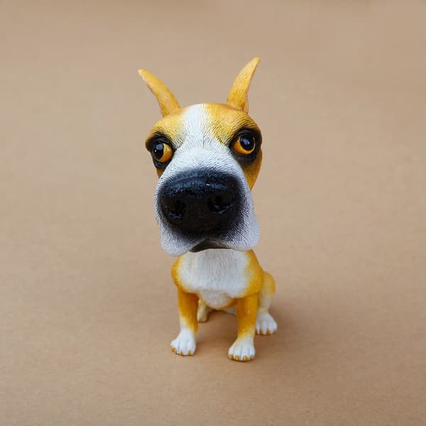 Bobble Head Hunder Bobbing Heads Bil Dash Valp Bil Dekorasjon (Bokser)