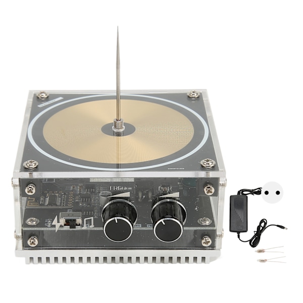 Musikspole 10 cm längd blixtgenerator båge plasma högtalare trådlös överföring experimentmodell 100‑240V EU-kontakt