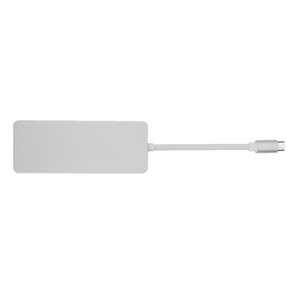 USB3.0 Type C -keskitinsovitin HDMI-lataus kortinlukija sovitin liitin (hopea)