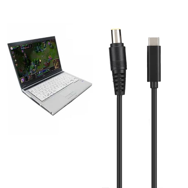 Type-C han til 7,9 mm x 0,9 mm han-adapterkabel med PD-chip til Lenovo THINKPAD-serien