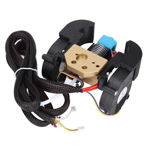 Helt i metall V6 Hotend Bra värmeavledning Installera Byt ut enkelt Bred kompatibilitet 3D-skrivartillbehör med 3 fläktar