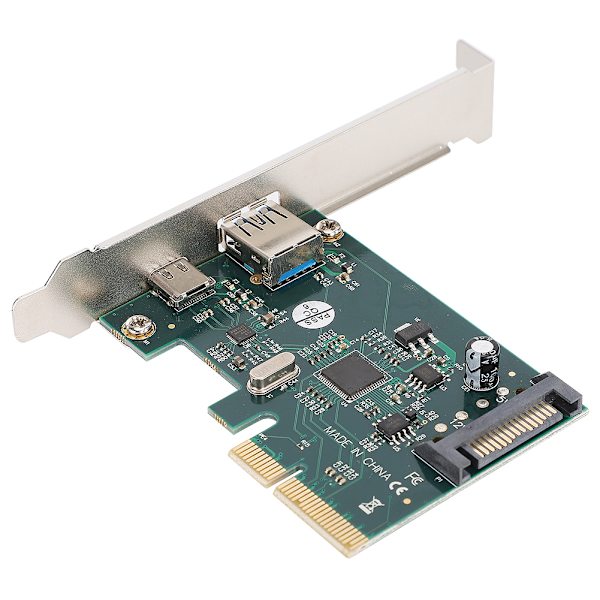 ST612 PCI E X4 Ultra High Speed Dobbelt Port USB 3.1 Udvidelsesadapter Riser-kort