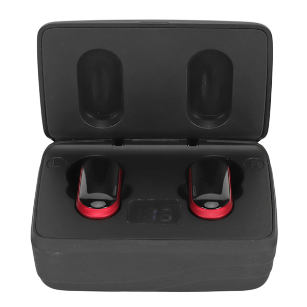 Sprog Oversætter Earbuds Bluetooth 5.0 Støjreduktion Understøtter 74 Sprog 70 Accent Trådløse Oversætter Earbuds Sort Rød