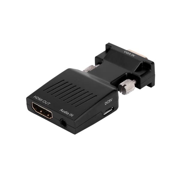 VGA Han til HDMI Hun Adapter med Lyd Interface Video Lyd Konverter til PC