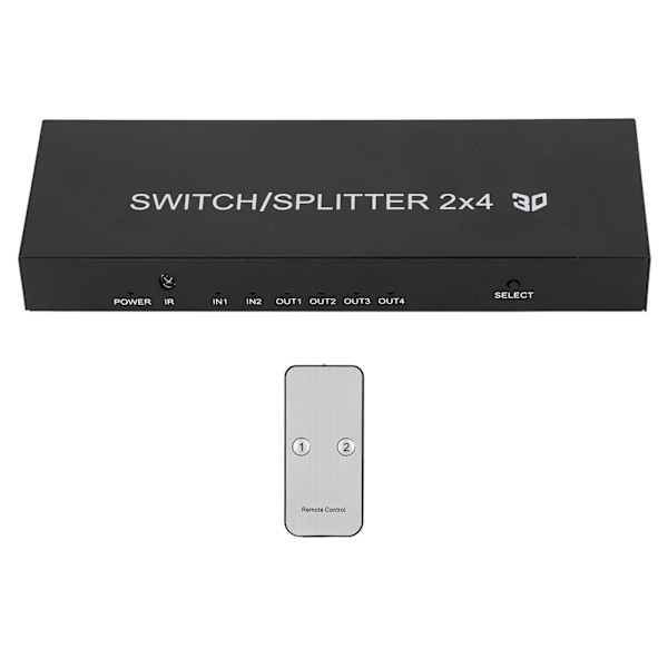 HD Multimedia Interface 2.0-switch 2 ind 4 ud UHD 4K HD Multimedia Interface-switcher til PS4UK-stik