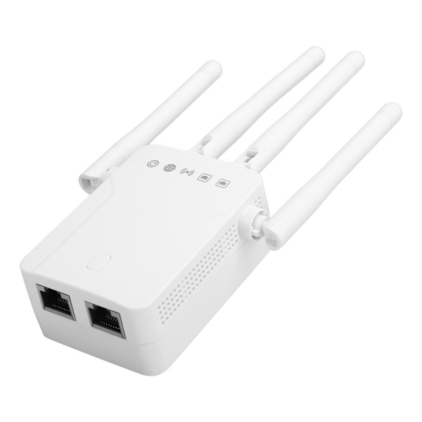 Trådlös repeater WiFi-signalförstärkare Booster Network Extender 2.4G 300Mbps/5G 867Mbps DualBand AC