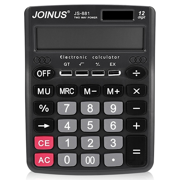 JS-881 Bärbar grundläggande beräkning elektronisk miniräknare för studentkontor