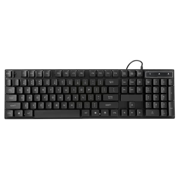 Avanceret forretning farverig baggrundsbelyst tastatur computer tilbehør 104 taster