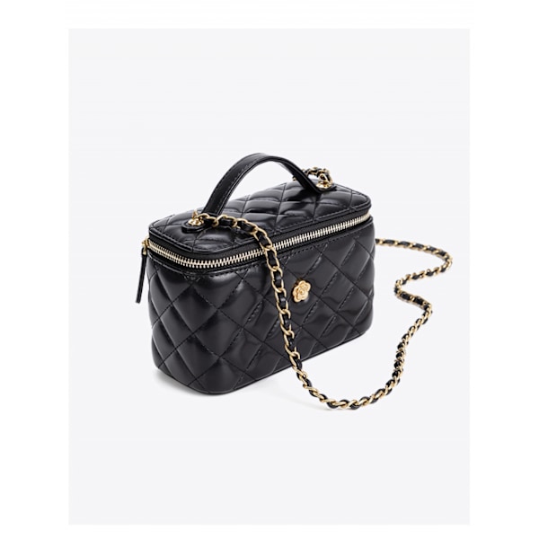 Liten Fyrkantig Väska Box Väska Kamelia Rutmönster Kedja Box Liten Väska Dam Enkel Axelremsväska Crossbody Väska Dam Handväska