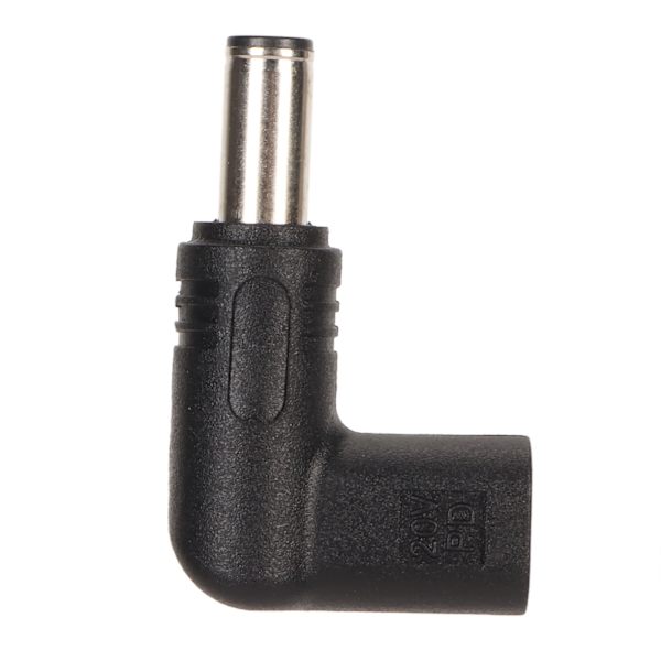 USB Type C hun til 6,0x3,7mm adapter 100W PD hurtigopladning 90 graders vinklet USB C til DC adapter