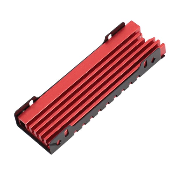 M.2 NVME 2280 SSD Køleplade Support Single Double Sided SSD Køleplade med Termiske Silikon Pads til PC til PS5 til PS5 Slim Rød