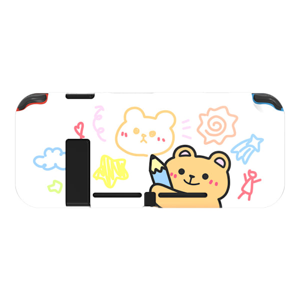 Dokkbar beskyttende deksel for Nintendo Switch, myk TPU-slank deksel for NS-konsoll og Joy-Con-kontrollere