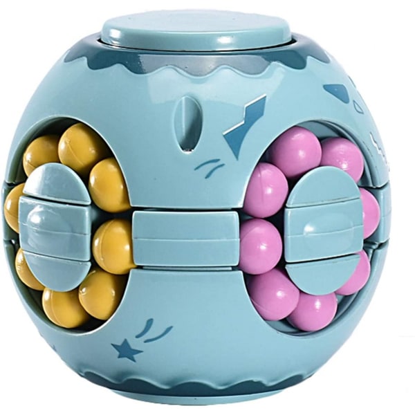2 in 1 Pyörivä Fidget Spinner Magic Bean Infinity Cube Stress relief pallo Aikuiset Lapset Unisex-Lapset Opettavat palapelilelut (vihreä)