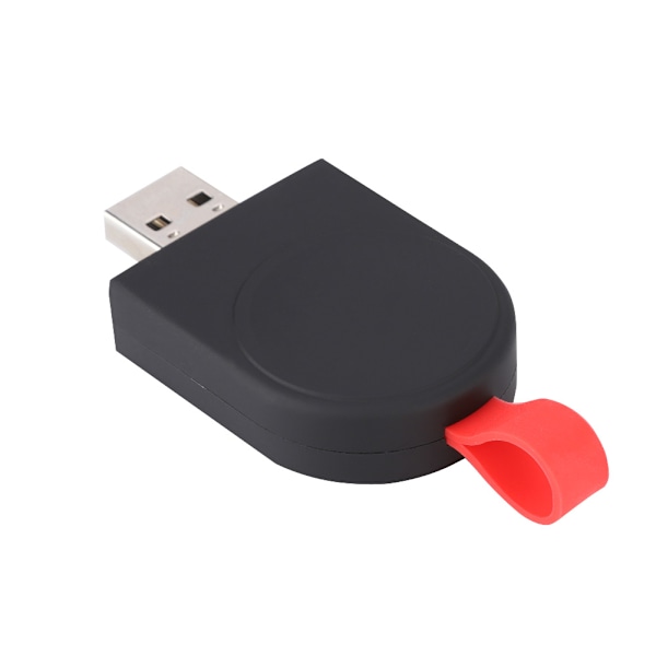 Bærbar magnetisk trådløs USB-urstrømsoplader universel til iWatch 1/2/3/4 (sort)