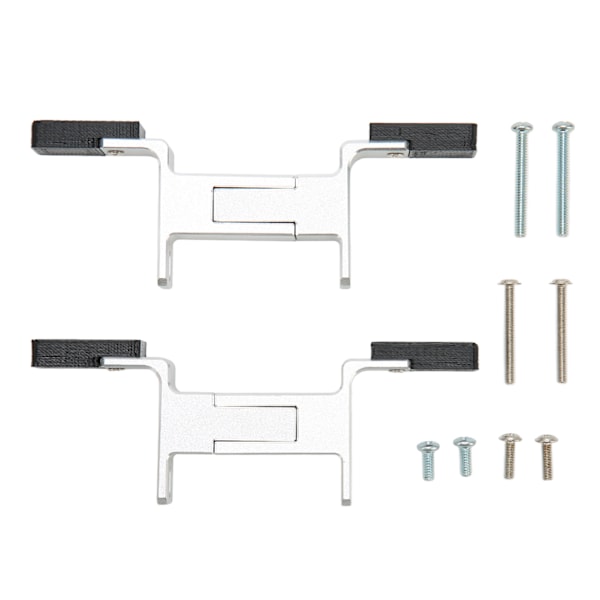 Vandpumpebeslag Sølv Aluminiumslegering Skrivebordsmontering Stativ til 25‑45mm Tykkelse Radiatorventilator