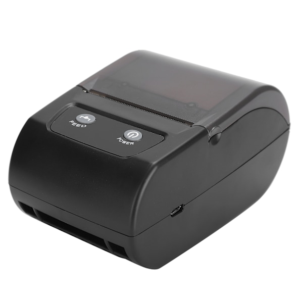 58mm Etiket Termisk Printer 203DPI Høj Opløsning Bluetooth USB Forbindelse 110‑240VUK Stik