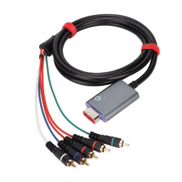 Komponentkabel 1,8 m/5,9 fod Dobbelt afskærmet Plug and Play Digital AV Output Komponent 5RCA YPbPr-kabel til GameCube
